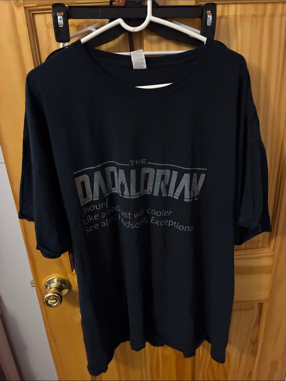 Fruit of the Loom Black 'The Dadalorian' Graphic Tee